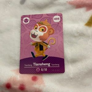 Animal Crossing Amiibo card #435 Tiansheng